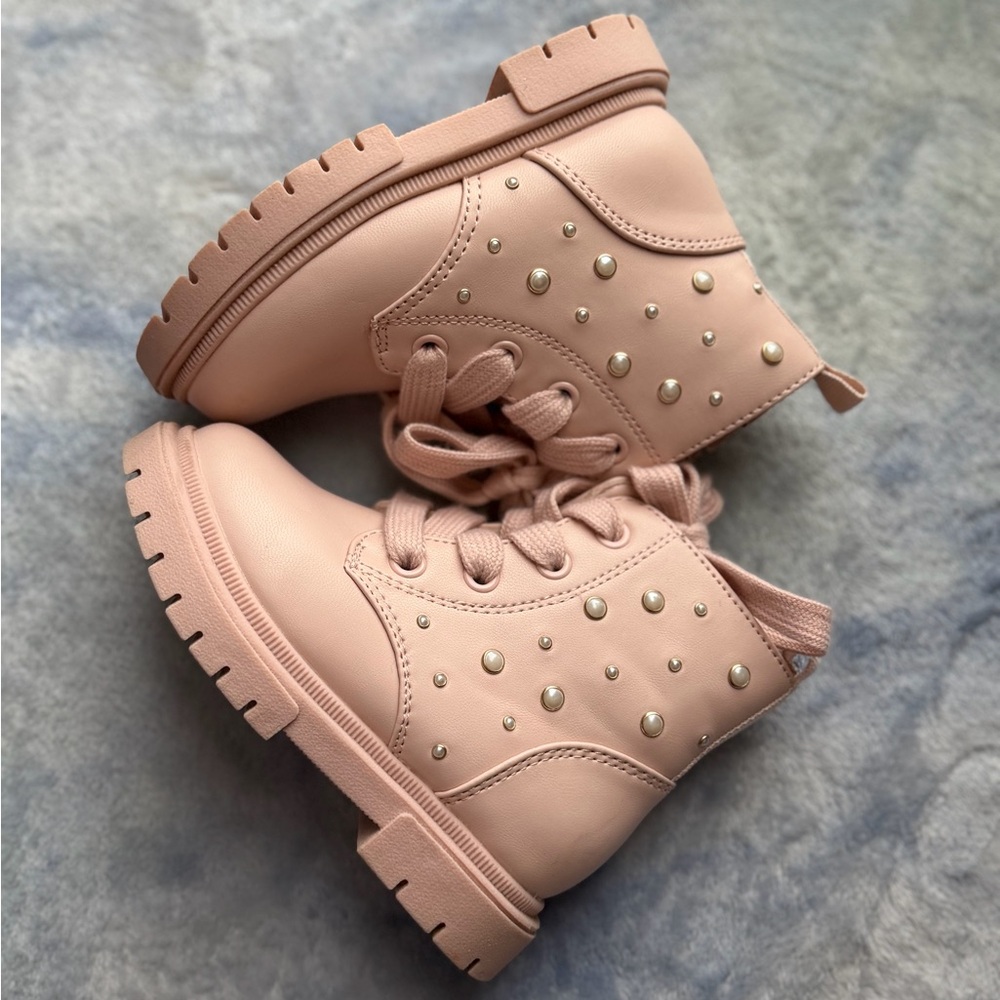 Cat & Jack Pink Kids Boots with Studs
